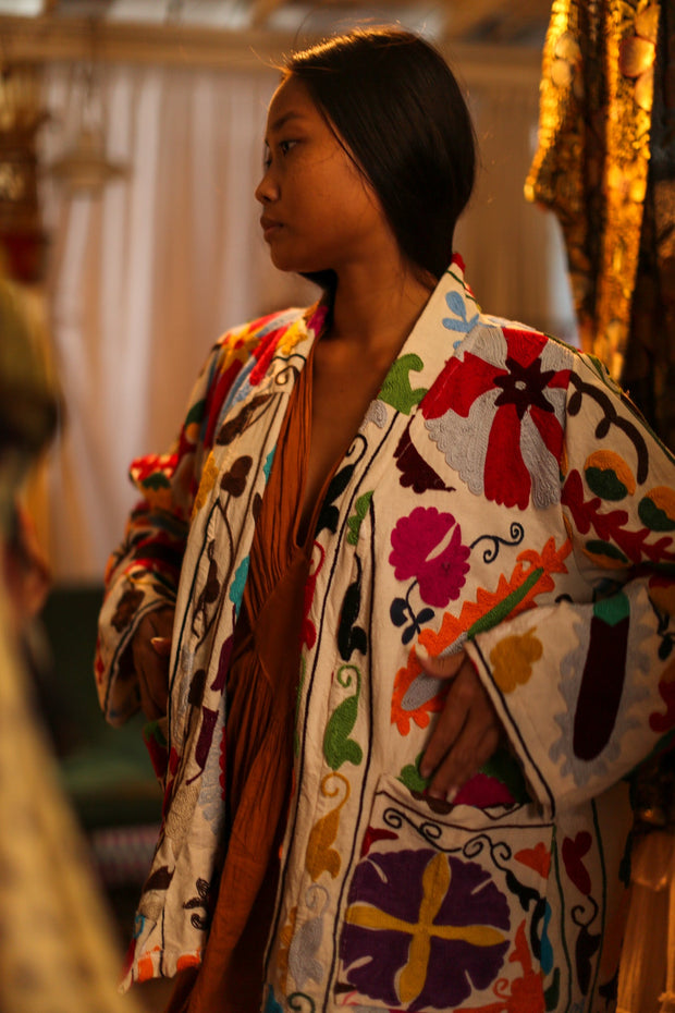 SUZANI KIMONO JACKET MONTY - sustainably made MOMO NEW YORK sustainable clothing, slow fashion