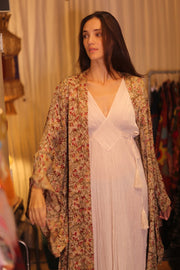 WING KIMONO PINA YELLOW CAMELLIA - sustainably made MOMO NEW YORK sustainable clothing, handmade slow fashion