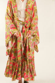 XL SILK KIMONO ADELLA - sustainably made MOMO NEW YORK sustainable clothing, slow fashion