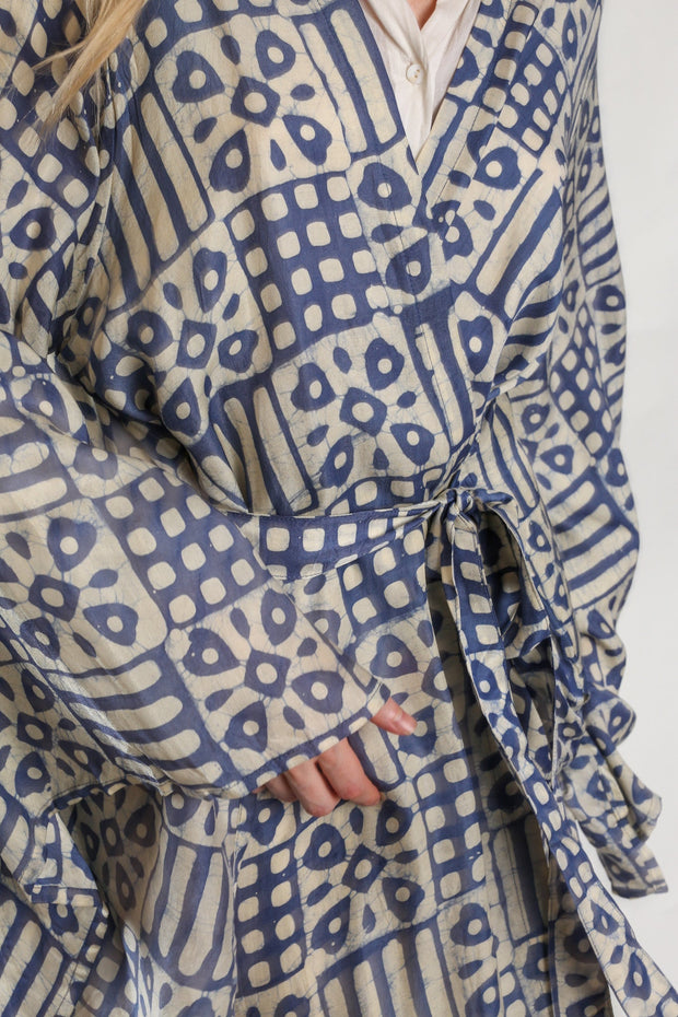 XL SILK KIMONO ADELLA - sustainably made MOMO NEW YORK sustainable clothing, slow fashion