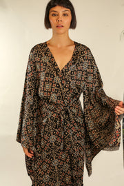 XL SILK KIMONO ADELLA - sustainably made MOMO NEW YORK sustainable clothing, slow fashion