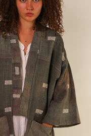 COTTON JACKET PIRA VINTAGE KANTHA QUILT - sustainably made MOMO NEW YORK sustainable clothing, Jacket slow fashion
