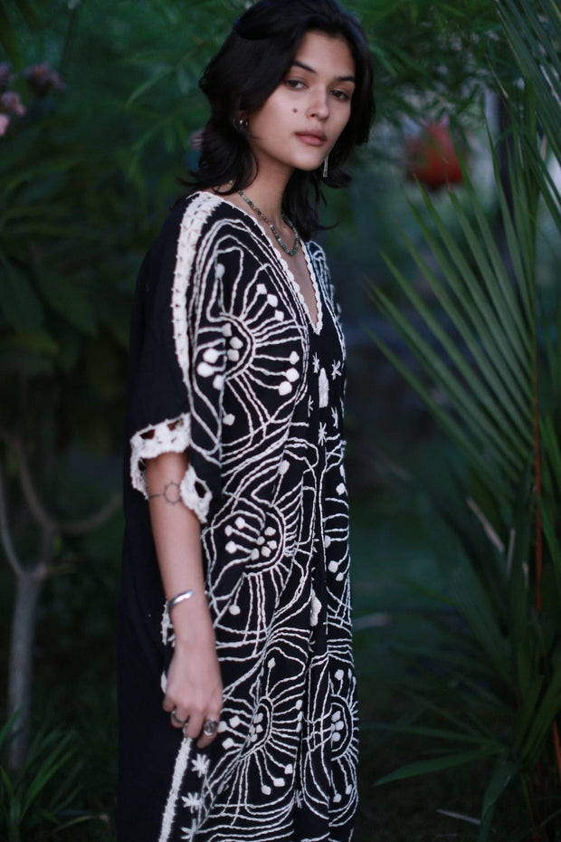 DREAM CITY KAFTAN CAROLINE - sustainably made MOMO NEW YORK sustainable clothing, kaftan slow fashion