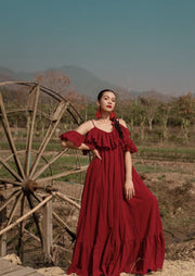 DRESS SASKIA - sustainably made MOMO NEW YORK sustainable clothing, cottoncollectionspring2023 slow fashion