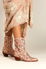 EMBROIDERED BOOTS BEATA - sustainably made MOMO NEW YORK sustainable clothing, boots slow fashion