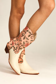 EMBROIDERED BOOTS LOLA - sustainably made MOMO NEW YORK sustainable clothing, boots slow fashion