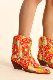 EMBROIDERED BOOTS MARIE - sustainably made MOMO NEW YORK sustainable clothing, boots slow fashion