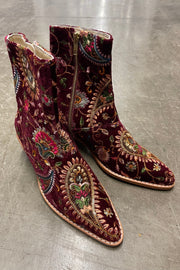 EMBROIDERED BOOTS MELINA - sustainably made MOMO NEW YORK sustainable clothing, boots slow fashion