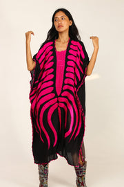 EMBROIDERED CAFTAN KAFTAN MARIE CLAIRE - sustainably made MOMO NEW YORK sustainable clothing, kaftan slow fashion