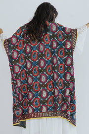 EMBROIDERED KAFTAN PILAR - sustainably made MOMO NEW YORK sustainable clothing, Kimono slow fashion