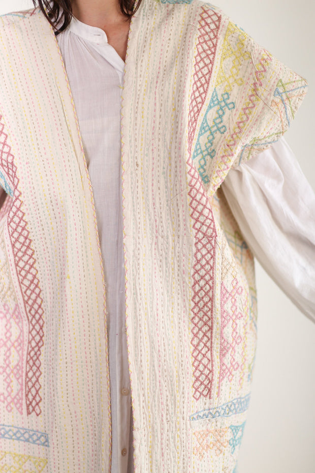 EMBROIDERED KIMONO ANISCHKA - sustainably made MOMO NEW YORK sustainable clothing, slow fashion