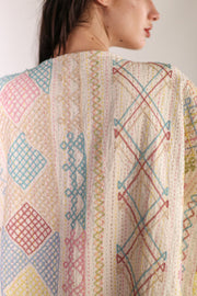 EMBROIDERED KIMONO ANISCHKA - sustainably made MOMO NEW YORK sustainable clothing, slow fashion