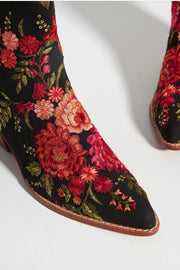 EMBROIDERED WESTERN BOOTS LEILA - sustainably made MOMO NEW YORK sustainable clothing, boots slow fashion