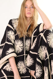 FLORA CROCHET KIMONO X FREE PEOPLE - sustainably made MOMO NEW YORK sustainable clothing, crochet slow fashion