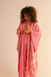 FRINGE STITCH KIMONO MADONNA - sustainably made MOMO NEW YORK sustainable clothing, Kimono slow fashion