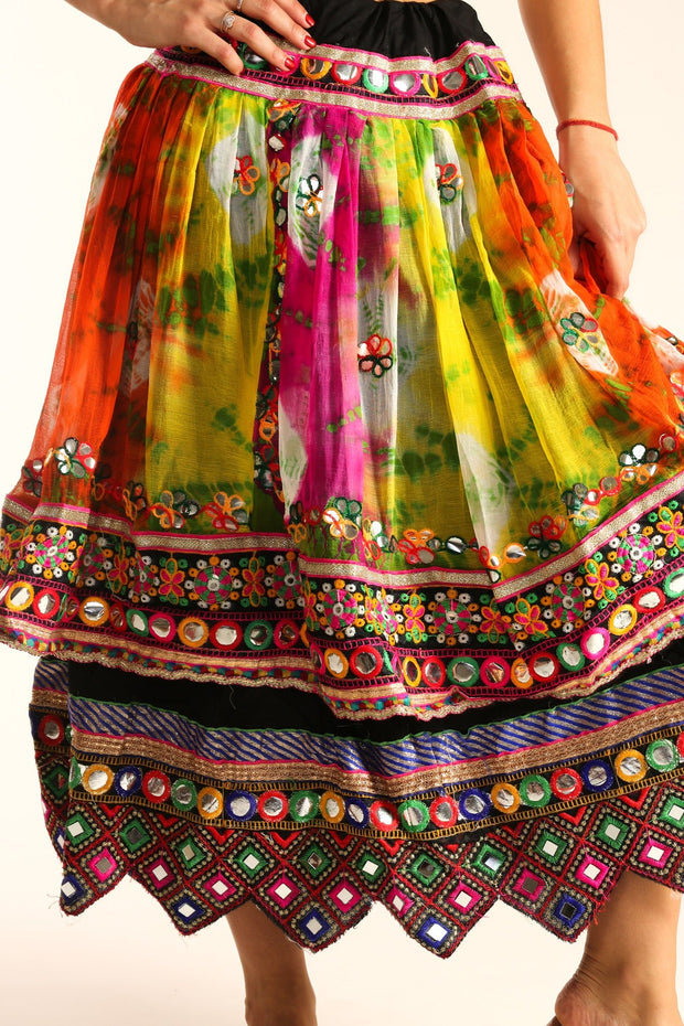 GYPSY LOVE BOHO SKIRT POMME - sustainably made MOMO NEW YORK sustainable clothing, skirt slow fashion