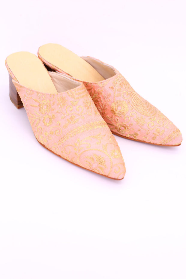 HEELED MULES KAY X ANTHROPOLOGIE - sustainably made MOMO NEW YORK sustainable clothing, mules slow fashion