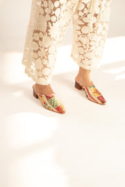 HEELED MULES TRIVIA - sustainably made MOMO NEW YORK sustainable clothing, mules slow fashion