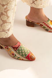 HEELED MULES TRIVIA - sustainably made MOMO NEW YORK sustainable clothing, mules slow fashion