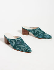 HEELED MULES X ANTHROPOLOGIE - sustainably made MOMO NEW YORK sustainable clothing, mules slow fashion