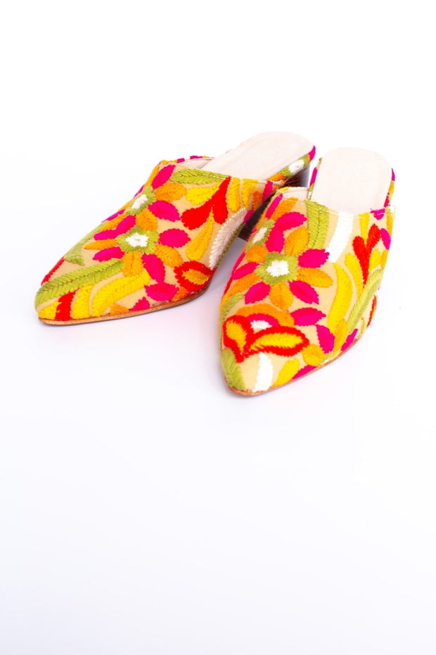 HEELED MULES X ANTHROPOLOGIE - sustainably made MOMO NEW YORK sustainable clothing, mules slow fashion