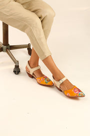 HEELED WESTERN MULES SANDALS SINDA - sustainably made MOMO NEW YORK sustainable clothing, sandals slow fashion