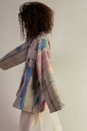 JACKET KIMONO RIKI VINTAE KANTHA QUILT - sustainably made MOMO NEW YORK sustainable clothing, slow fashion