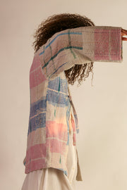 JACKET KIMONO RIKI VINTAE KANTHA QUILT - sustainably made MOMO NEW YORK sustainable clothing, slow fashion