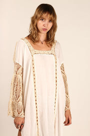 KAFTAN DRESS HANNELI - sustainably made MOMO NEW YORK sustainable clothing, kaftan slow fashion