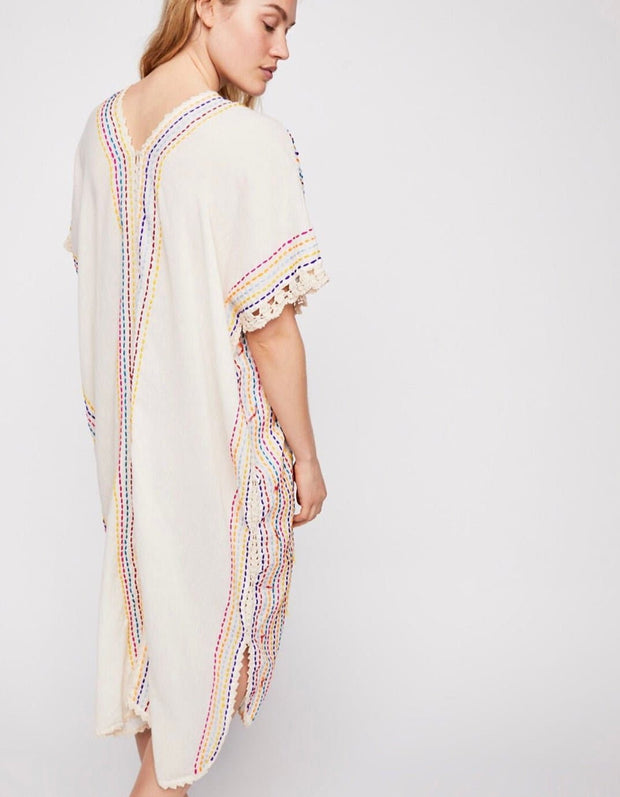 KAFTAN DRESS ISLA - sustainably made MOMO NEW YORK sustainable clothing, kaftan slow fashion