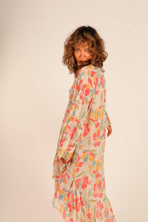 KAFTAN DRESS MADEENA - sustainably made MOMO NEW YORK sustainable clothing, dress slow fashion