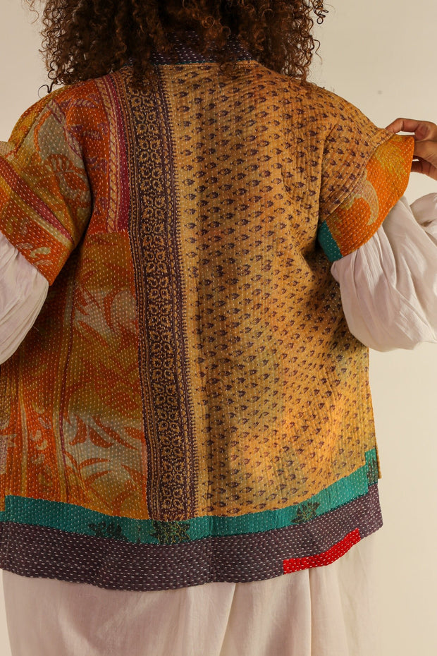 KANTHA VINTAGE QUILT ASSO - sustainably made MOMO NEW YORK sustainable clothing, slow fashion