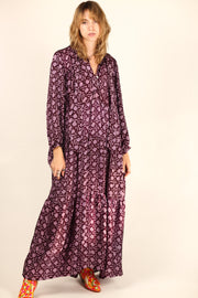 LONG SLEEVE DRESS LAURINE - sustainably made MOMO NEW YORK sustainable clothing, fall22 slow fashion