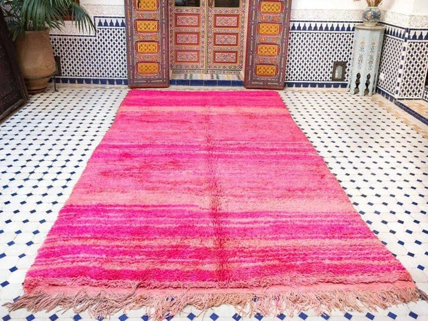 vintage moroccan rug from Beni mguild, berber handmade area rug - sustainably made MOMO NEW YORK sustainable clothing, rug slow fashion