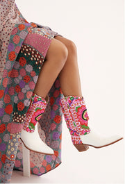 SELINA EMBROIDERED WESTERN COWBOY BOOTS X FREE PEOPLE - sustainably made MOMO NEW YORK sustainable clothing, boots slow fashion