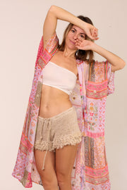 SILK KIMONO RESUKA - sustainably made MOMO NEW YORK sustainable clothing, Kimono slow fashion