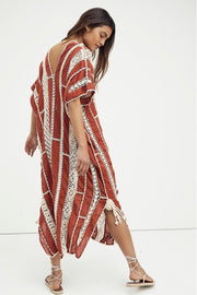 SUNKISSED CROCHET KAFTAN X FREE PEOPLE - sustainably made MOMO NEW YORK sustainable clothing, crochet slow fashion