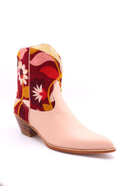 TENDER PINK FLOWER BOOTS SIA - sustainably made MOMO NEW YORK sustainable clothing, boots slow fashion