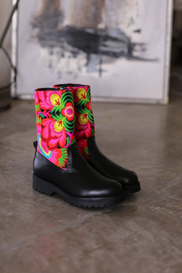 TRIBAL STOMPY BOOTS FREJA - sustainably made MOMO NEW YORK sustainable clothing, boots slow fashion