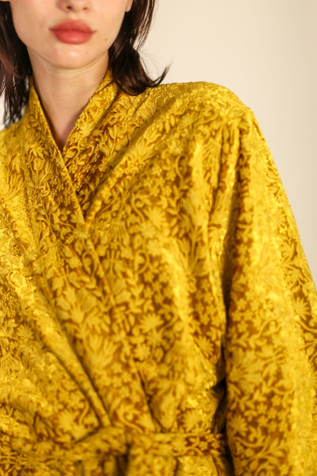 VELVET KIMONO ÖNDRA - sustainably made MOMO NEW YORK sustainable clothing, slow fashion