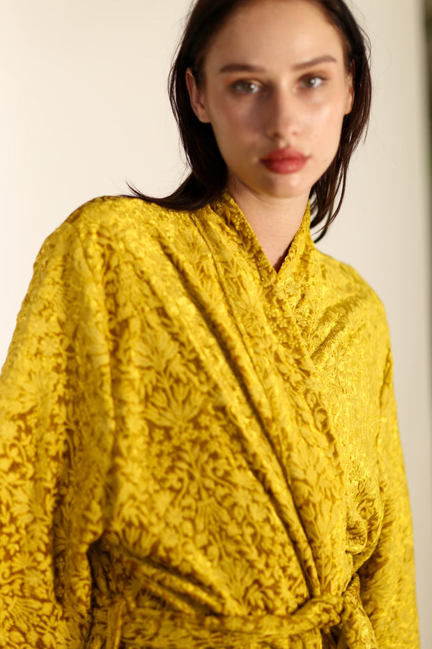 VELVET KIMONO ÖNDRA - sustainably made MOMO NEW YORK sustainable clothing, slow fashion