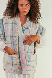 VINTAGE COTTON VEST WUISA - sustainably made MOMO NEW YORK sustainable clothing, slow fashion