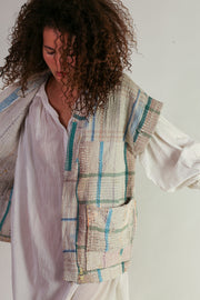 VINTAGE COTTON VEST WUISA - sustainably made MOMO NEW YORK sustainable clothing, slow fashion